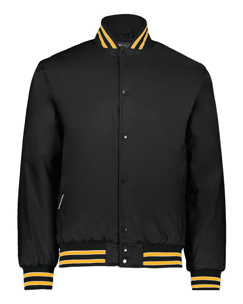 Holloway Men's Heritage Jacket. 229140 - Black/ Light Gold/ White