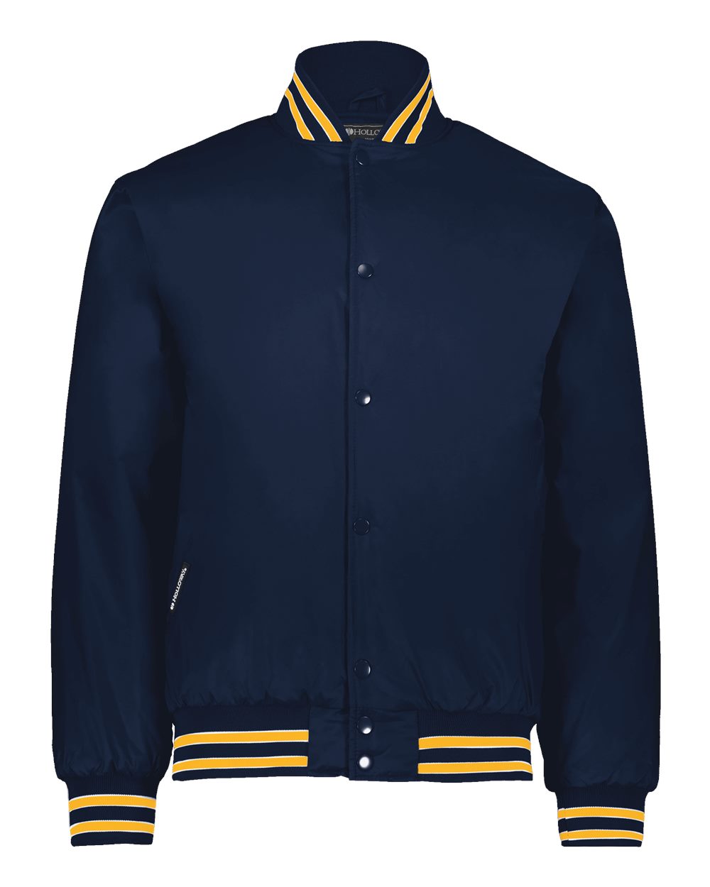 Holloway Men's Heritage Jacket. 229140 - Navy/ Light Gold/ White
