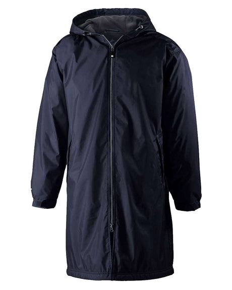 Holloway Men's Conquest Long Length Hooded Jacket. 229162 - Navy