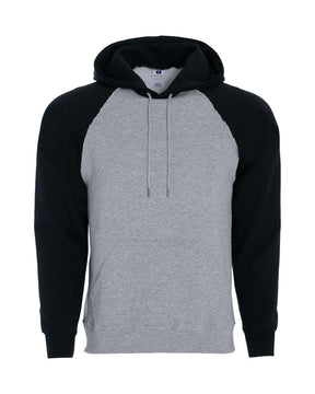 Holloway Men's Athletic Fleece Banner Hooded Sweatshirt. 229179 - Athletic Heather/ Black