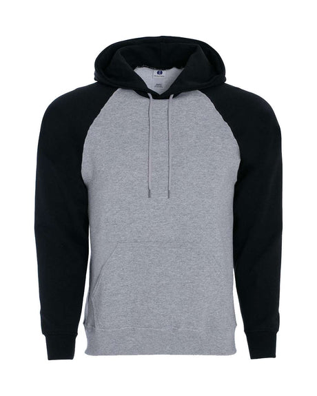 Holloway Men's Athletic Fleece Banner Hooded Sweatshirt. 229179 - Athletic Heather/ Black