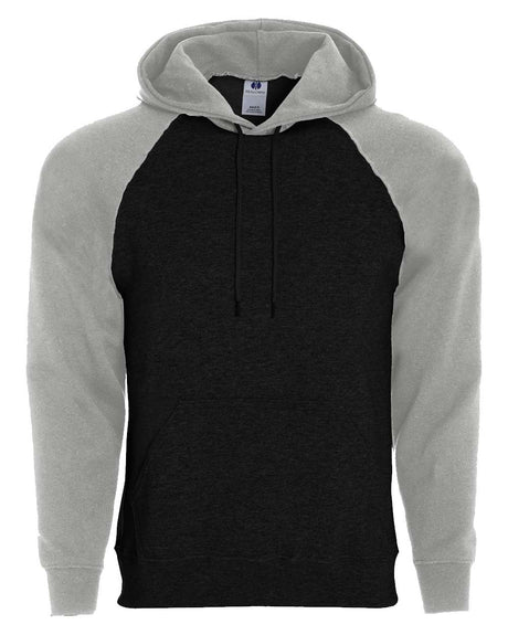 Holloway Men's Athletic Fleece Banner Hooded Sweatshirt. 229179 - Black/ Athletic Heather