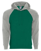 Holloway Men's Athletic Fleece Banner Hooded Sweatshirt. 229179 - Dark Green/ Athletic Heather
