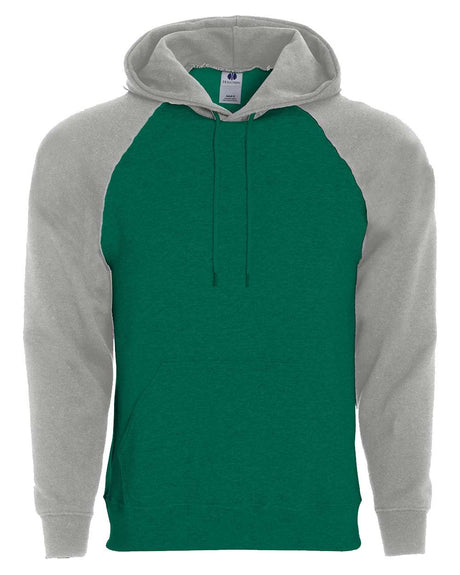 Holloway Men's Athletic Fleece Banner Hooded Sweatshirt. 229179 - Dark Green/ Athletic Heather