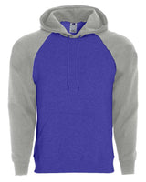 Holloway Men's Athletic Fleece Banner Hooded Sweatshirt. 229179 - Purple/ Athletic Heather