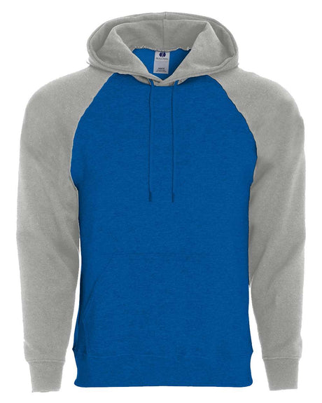 Holloway Men's Athletic Fleece Banner Hooded Sweatshirt. 229179 - Royal/ Athletic Heather