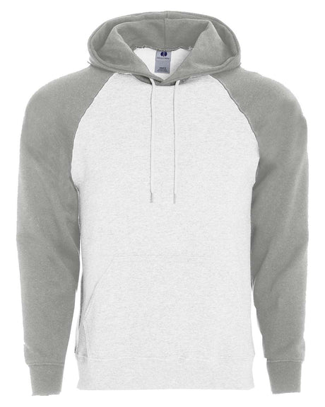 Holloway Men's Athletic Fleece Banner Hooded Sweatshirt. 229179 - White/ Athletic Heather
