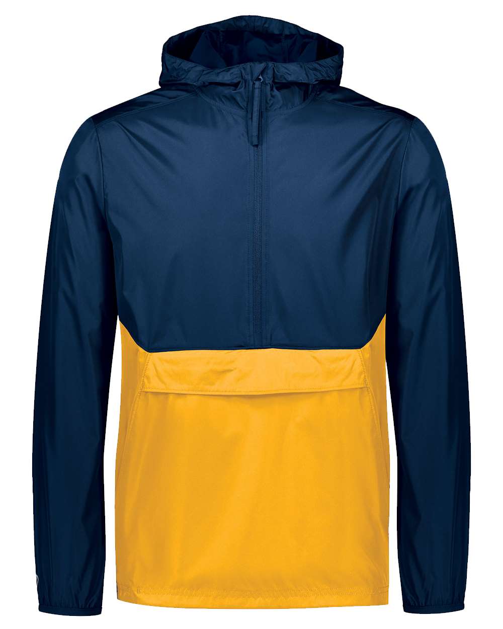 Holloway Men's Packable Quarter-Zip Jacket. 229534 - Navy/ Gold