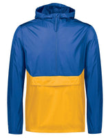 Holloway Men's Packable Quarter-Zip Jacket. 229534 - Royal/ Gold