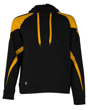 Holloway Unisex Athletic Fleece Prospect Hooded Sweatshirt. 229546 - Black/ Light Gold