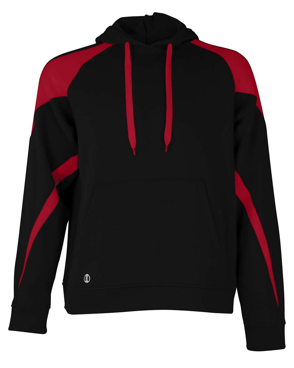 Holloway Unisex Athletic Fleece Prospect Hooded Sweatshirt. 229546 - Black/ Scarlet