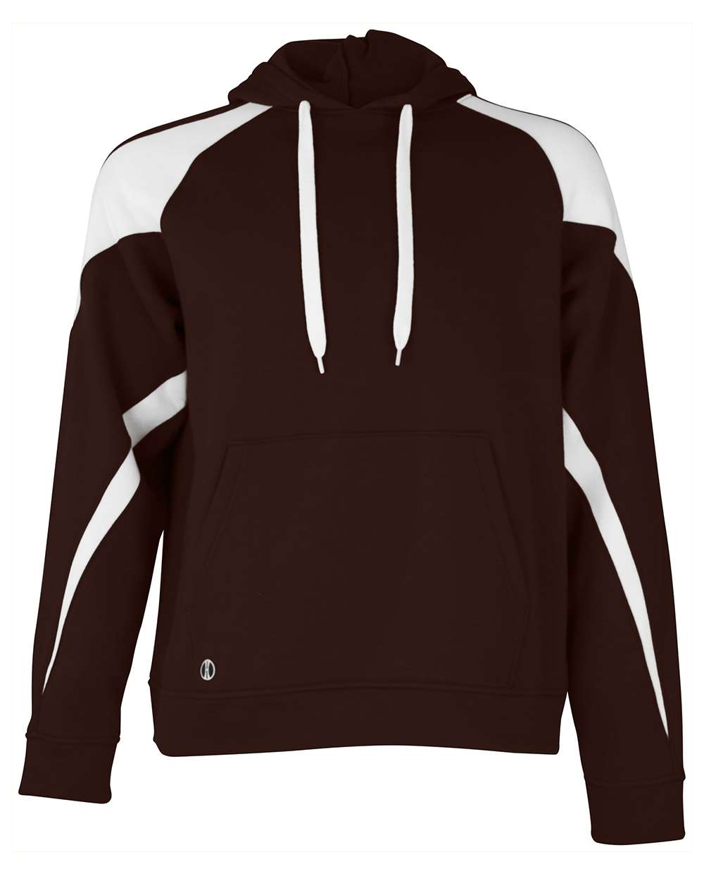 Holloway Unisex Athletic Fleece Prospect Hooded Sweatshirt. 229546 - Brown/ White