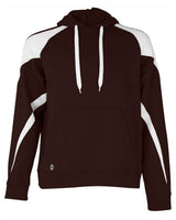 Holloway Unisex Athletic Fleece Prospect Hooded Sweatshirt. 229546 - Brown/ White