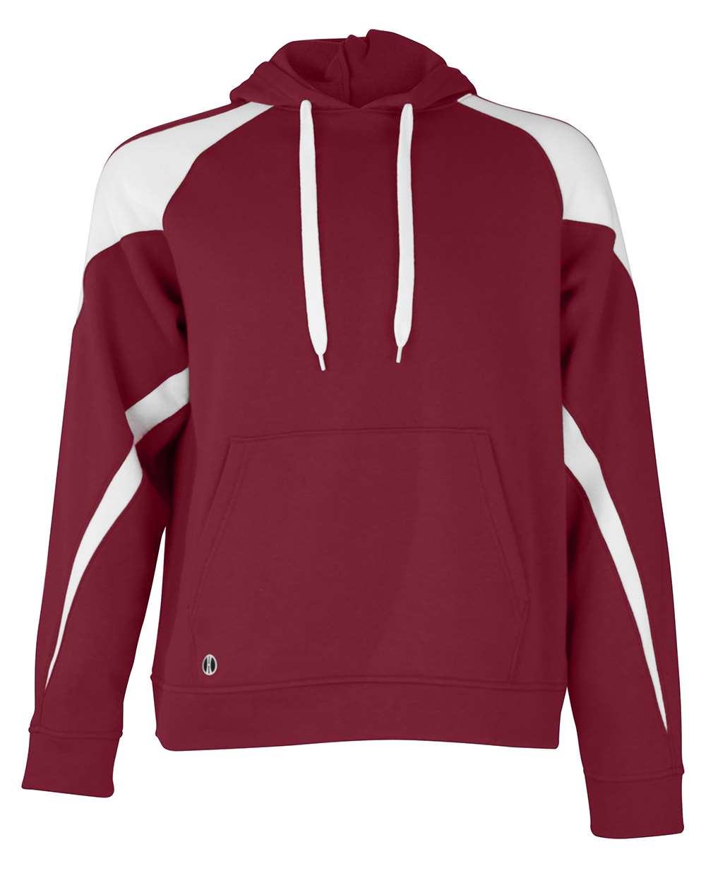 Holloway Unisex Athletic Fleece Prospect Hooded Sweatshirt. 229546 - Cardinal/ White
