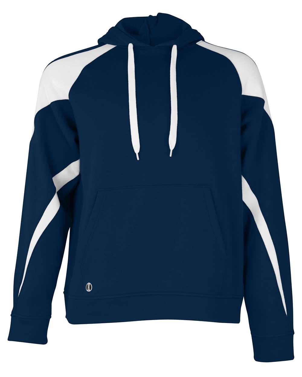 Holloway Unisex Athletic Fleece Prospect Hooded Sweatshirt. 229546 - Navy/ White