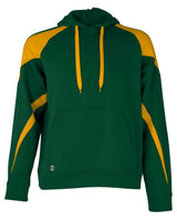 Holloway Unisex Athletic Fleece Prospect Hooded Sweatshirt. 229546 - Forest/ Light Gold