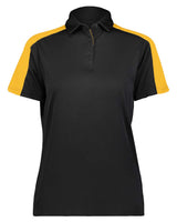 Augusta Sportswear Women's Two-Tone Vital Polo. 5029 - Black/ Gold