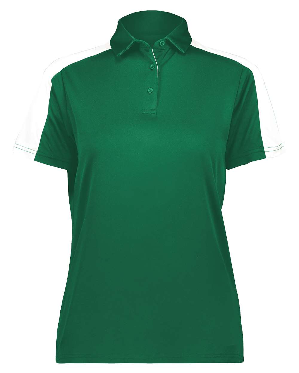 Augusta Sportswear Women's Two-Tone Vital Polo. 5029 - Dark Green/ White