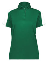 Augusta Sportswear Women's Two-Tone Vital Polo. 5029 - Dark Green/ White