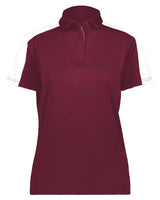 Augusta Sportswear Women's Two-Tone Vital Polo. 5029 - Maroon/ White
