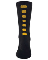 Augusta Sportswear Colorblocked Crew Socks. 6091 - Black/ Gold
