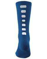 Augusta Sportswear Colorblocked Crew Socks. 6091 - Royal/ White