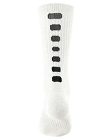 Augusta Sportswear Colorblocked Crew Socks. 6091 - White/ Black