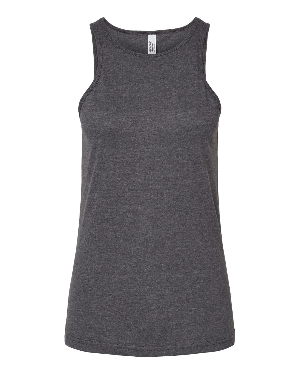 American Apparel Women's CVC Racerback Tank. 101CVC - Heather Charcoal