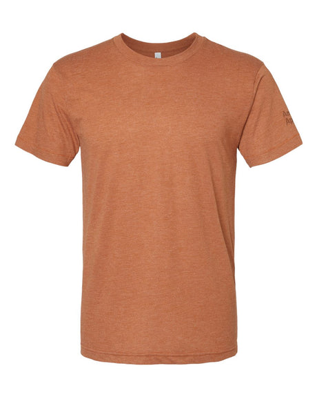 American Apparel Unisex Triblend Track Tee. TR401 - Tri-Rust