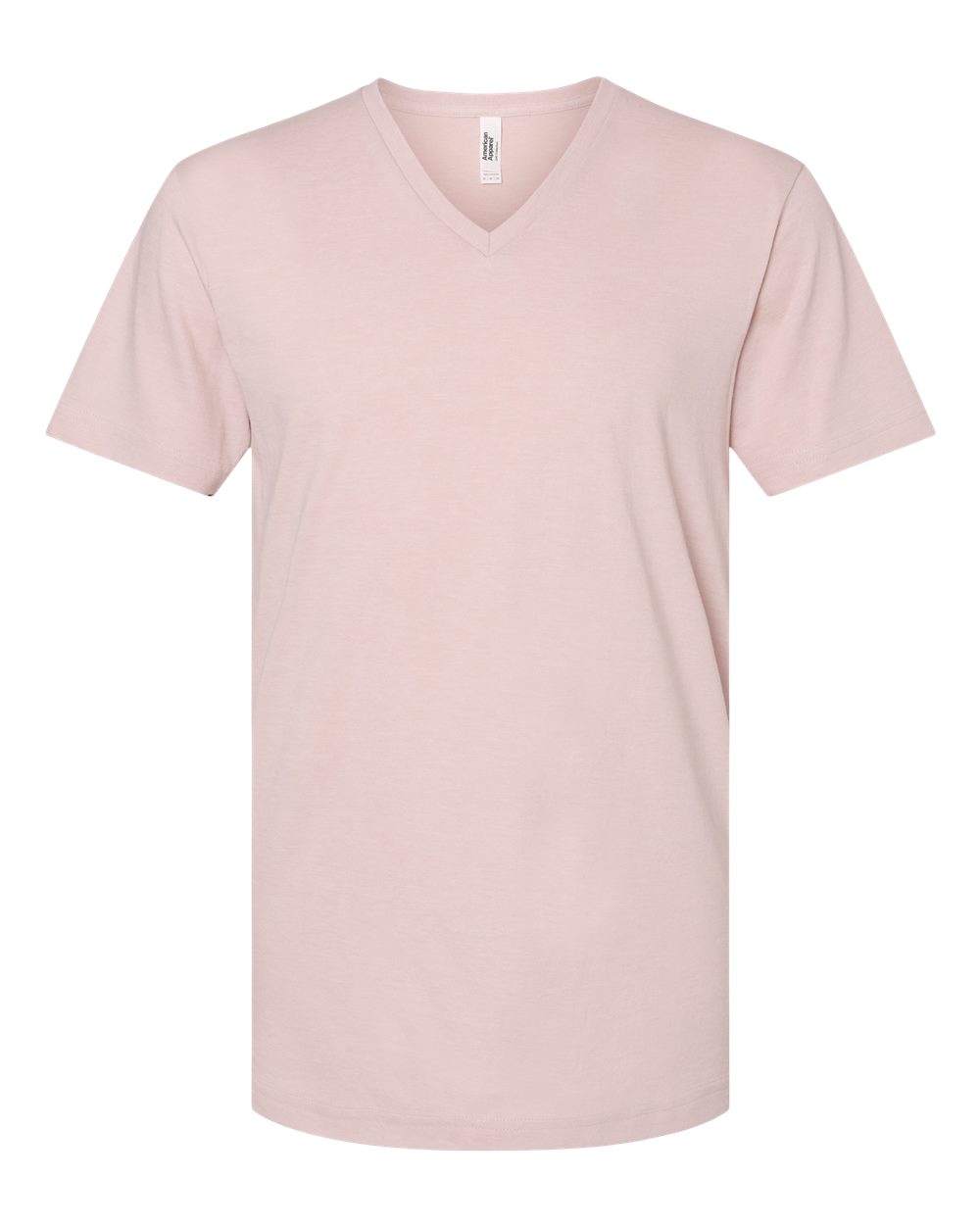 American Apparel Unisex CVC V-Neck Tee. 2006CVC - Heather Blush