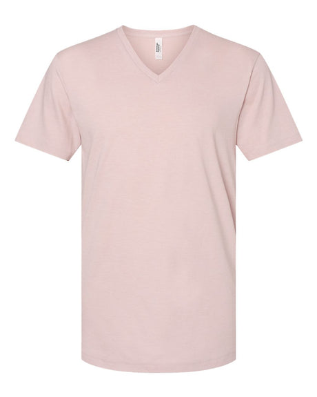 American Apparel Unisex CVC V-Neck Tee. 2006CVC - Heather Blush