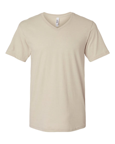 American Apparel Unisex CVC V-Neck Tee. 2006CVC - Heather Bone
