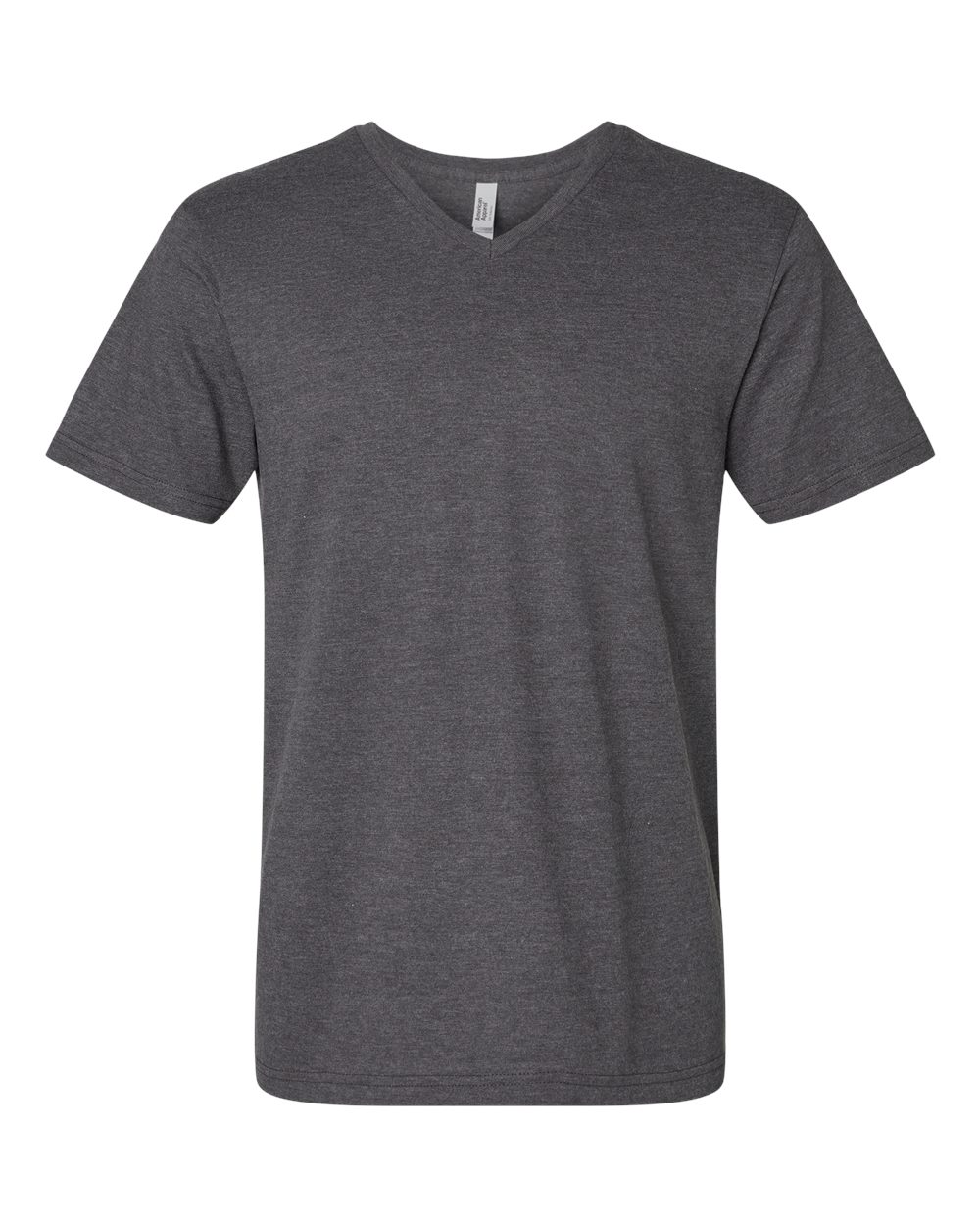 American Apparel Unisex CVC V-Neck Tee. 2006CVC - Heather Charcoal