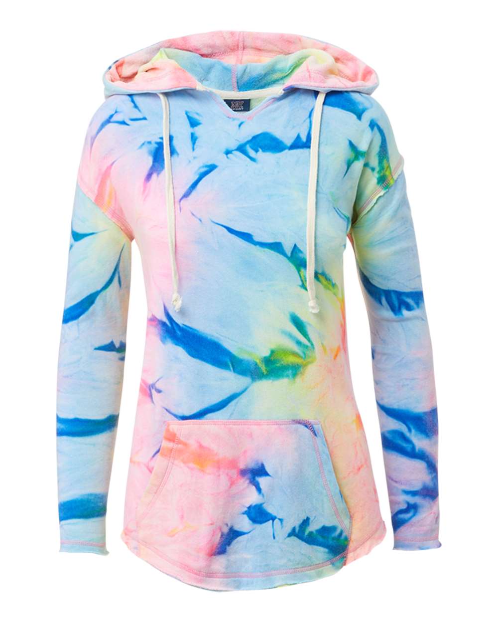 MV Sport Women's Angel Terry Nora Pullover. W17122 - Neon Tie Dye