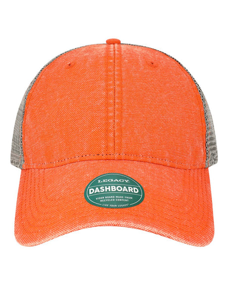 LEGACY Dashboard Trucker Cap. DTA - Orange/ Grey