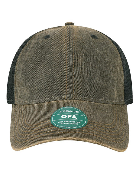 LEGACY Old Favorite Trucker Cap. OFA - Black/ Black