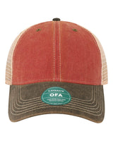 LEGACY Old Favorite Trucker Cap. OFA - Cardinal/ Black/ Khaki