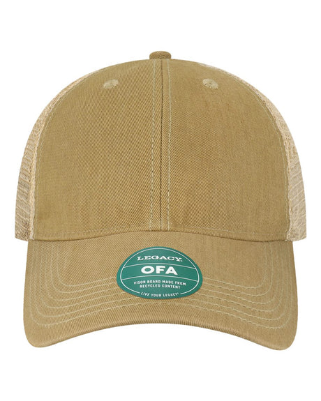 LEGACY Old Favorite Trucker Cap. OFA - Khaki/ Khaki