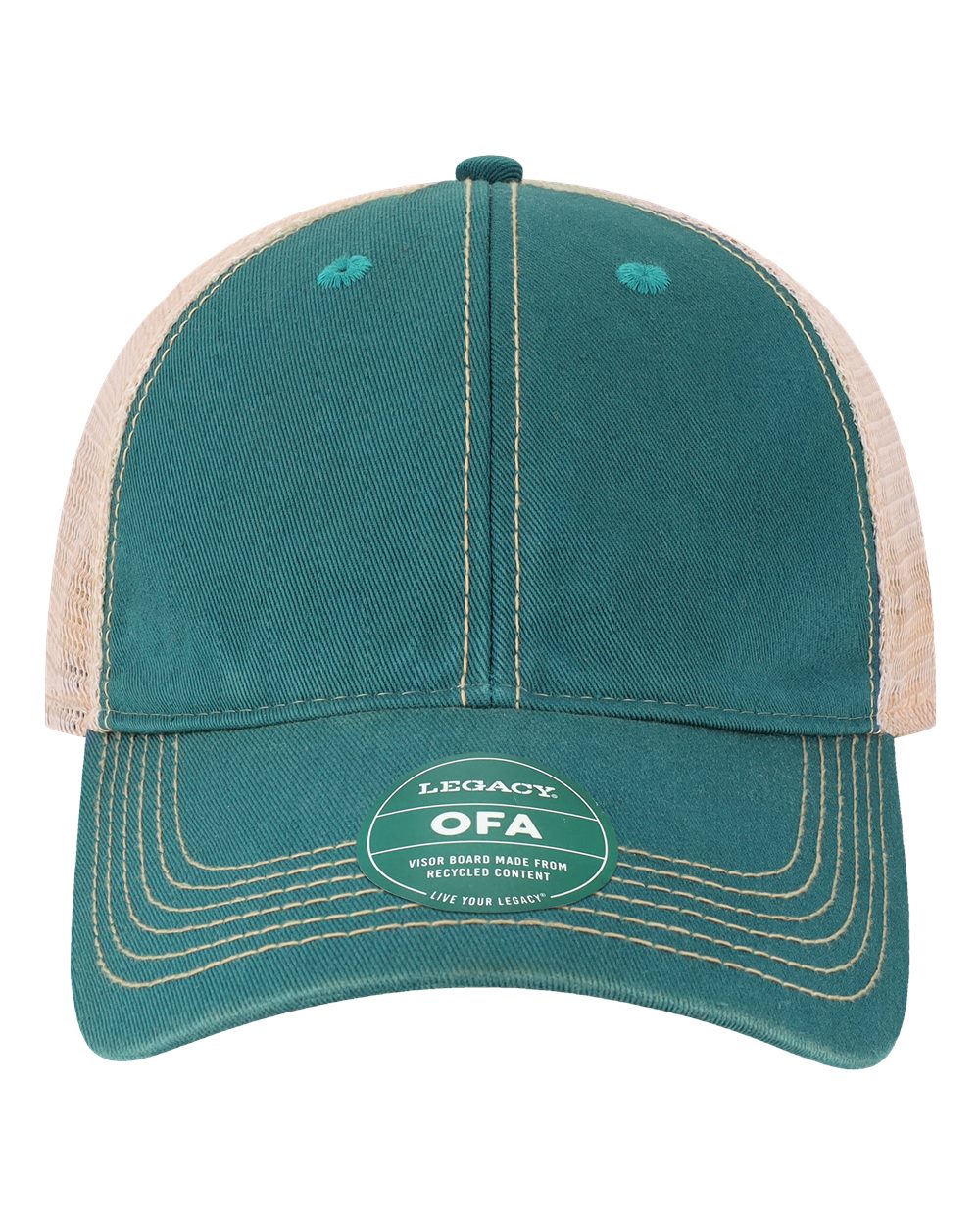 LEGACY Old Favorite Trucker Cap. OFA - Marine Blue/ Khaki