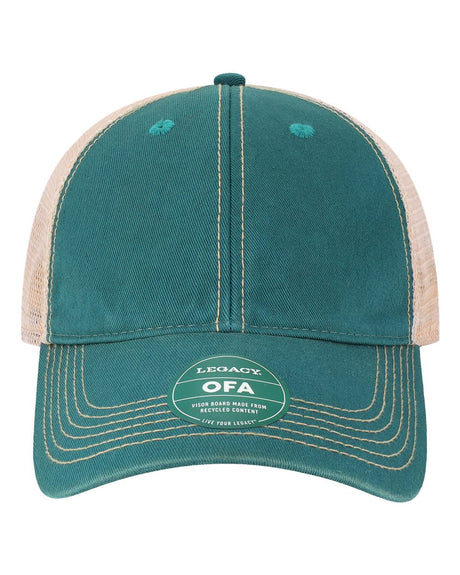 LEGACY Old Favorite Trucker Cap. OFA - Marine Blue/ Khaki