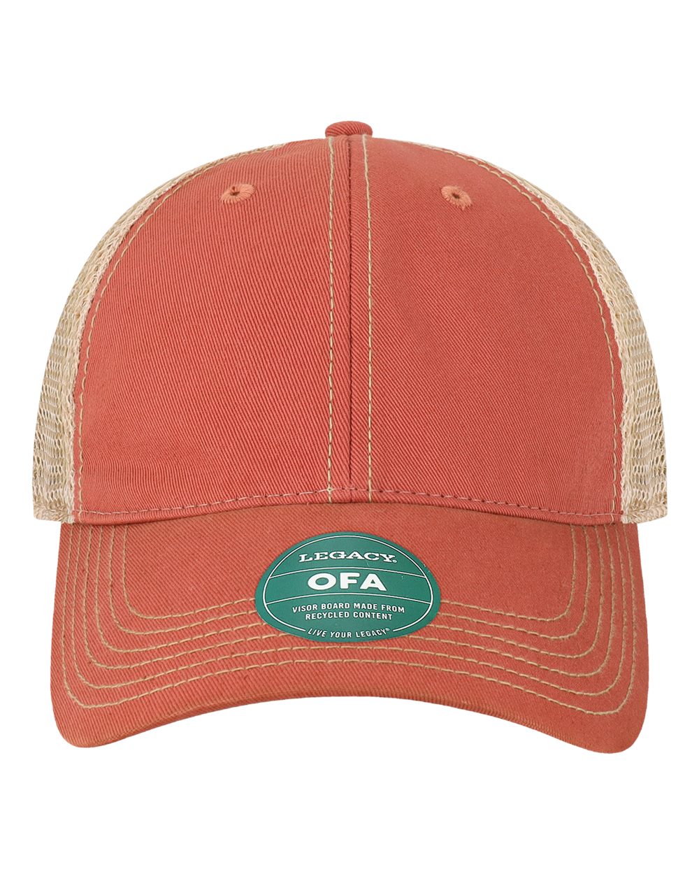 LEGACY Old Favorite Trucker Cap. OFA - Nantucket Red/ Khaki