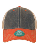LEGACY Old Favorite Trucker Cap. OFA - Navy/ Orange/ Khaki