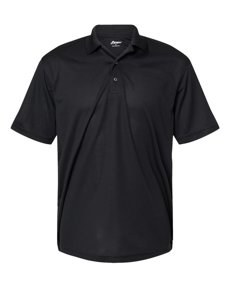 Paragon Men's Saratoga Performance Mini Mesh Polo. 100 - Black