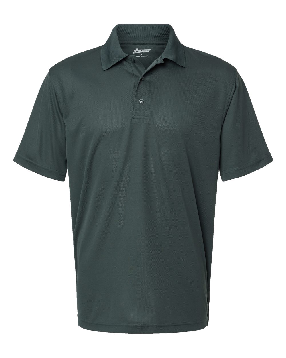 Paragon Men's Saratoga Performance Mini Mesh Polo. 100 - Carbon