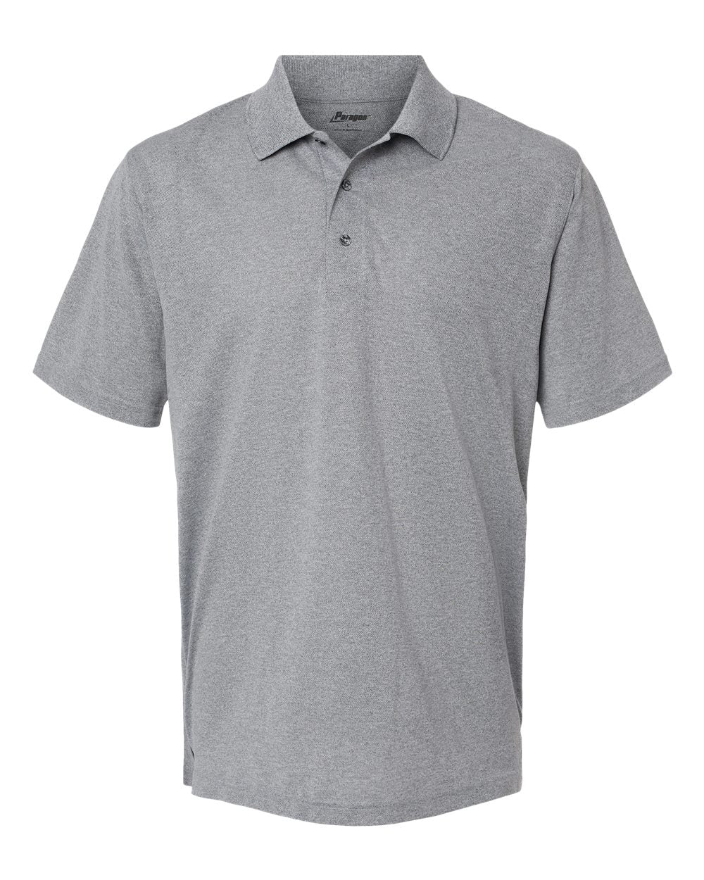 Paragon Men's Saratoga Performance Mini Mesh Polo. 100 - Heather Grey