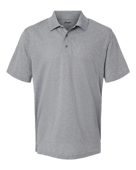 Paragon Men's Saratoga Performance Mini Mesh Polo. 100 - Heather Grey
