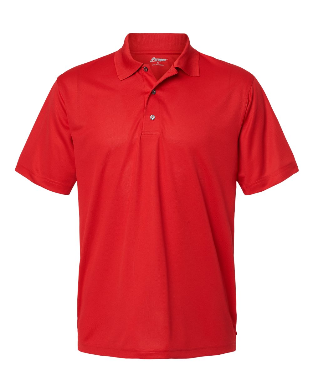 Paragon Men's Saratoga Performance Mini Mesh Polo. 100 - Red