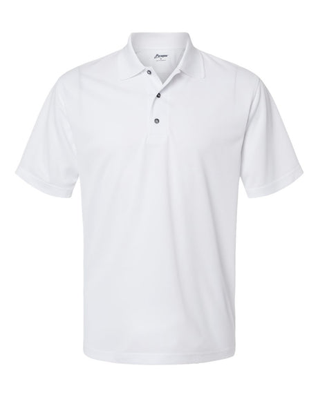 Paragon Men's Saratoga Performance Mini Mesh Polo. 100 - White
