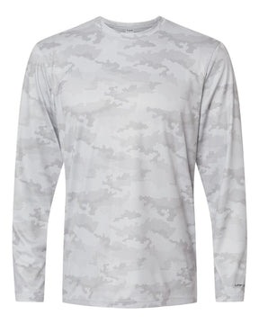 Paragon Unisex Pompano Performance Camo Long Sleeve T-Shirt. 217 - Aluminum