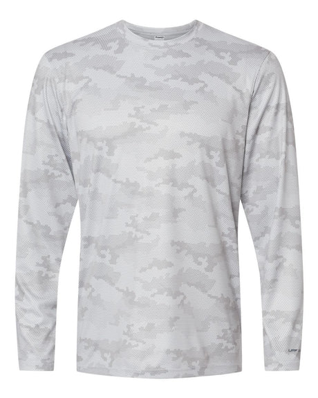 Paragon Unisex Pompano Performance Camo Long Sleeve T-Shirt. 217 - Aluminum